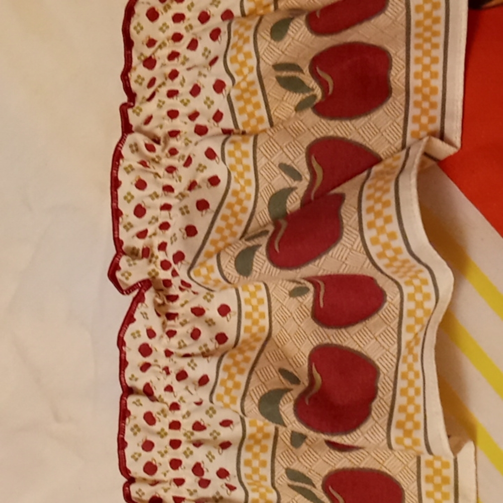 Bundle of 2 Sets,Cheerful, Country Style, Kitchen, Window Curtains - Picture 6 of 8